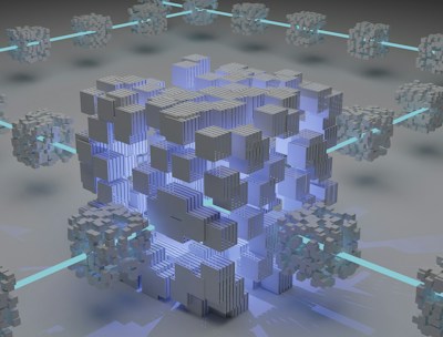 Interconnected blockchain cubes